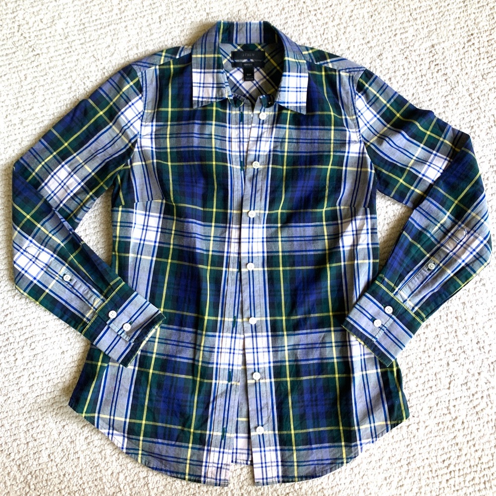 J.Crew Women’s “Perfect” Shirt Plaid